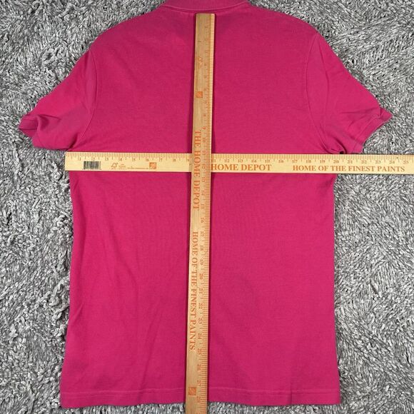 Lacoste Polo Shirt Men’s Size Large Slim Fit Pink Short Sleeve Golf Preppy - Picture 5 of 5